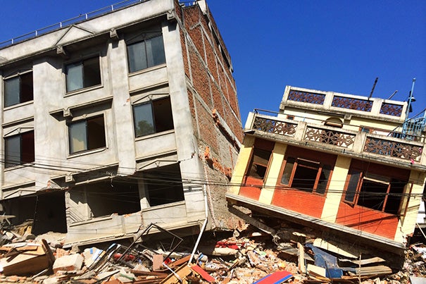 "One week after the earthquake, there is evidence of destruction across the city. Some areas have remained unharmed, while others are devastated. Many Nepalis sleep in tents, either because they lost their homes or for fear of staying in their homes during an aftershock," said Lara Phillips (photo 2), an instructor in emergency medicine at Harvard Medical School who was in Nepal during the devastating earthquake. 