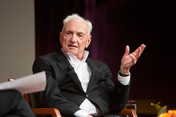 Long known as a boundary-pushing visionary in design circles, architect Frank Gehry reflected on his career during a talk at the JFK Jr. Forum. 