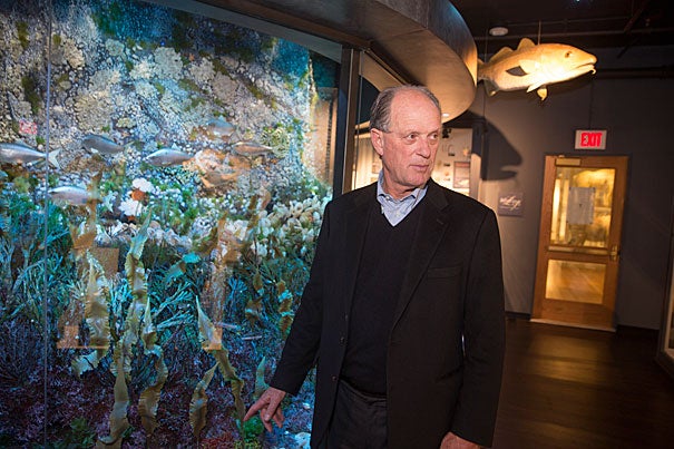 In his talk at Harvard, oceanic explorer Robert Ballard returned to the roots of his love affair with the sea, notably an early reading of “Twenty Thousand Leagues” and a childhood move to San Diego.