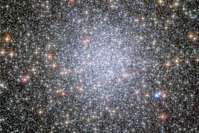 Globular star clusters like this one, 47 Tucanae, might be excellent places to search for interstellar civilizations. Their crowded nature means intelligent life at our stage of technological advancement could send probes to the nearest stars.