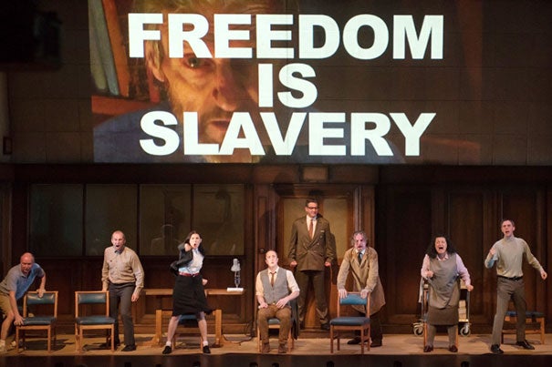 Orwell’s novel "1984" tapped into mid-century “fears about the combination of new technologies and authoritarian secretive politics, and how that is going to control thought and lives,” said Ash Center director Anthony Saich, who will lead a discussion on social media in China on March 2. The A.R.T.'s stage adaptation of "1984" runs through March 6.