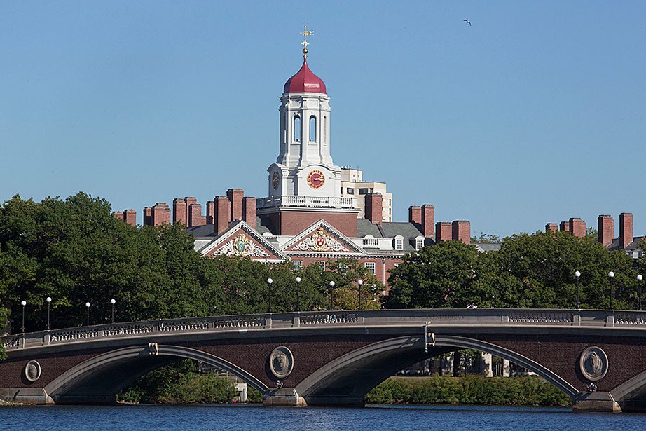 A view of Dunster House from the Charles River.  Kris Snibbe/Harvard Staff Photographer