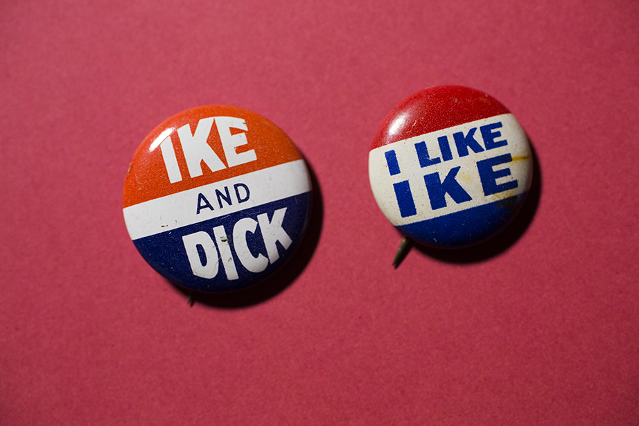 The famous “I like Ike” slogan spoke to Dwight D. Eisenhower’s popularity and trustworthiness.