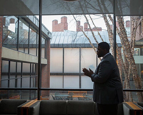 Anthony Jack has focused his research on low-income students who struggle at elite colleges. “Harvard gives me the opportunity to talk to the world on behalf of those students who entrusted me with their stories,” he said. 