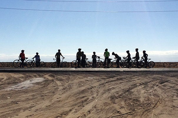Michael Meo, a student at the Harvard Graduate School of Design, led 22 riders of all ages and abilities on a grueling 1,000-mile bicycle journey through the Mexican desert.