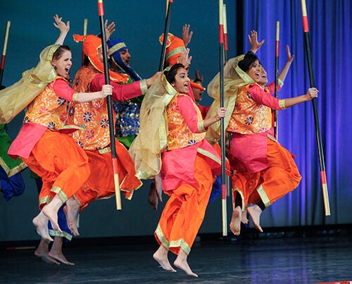 The annual Arts First festival featured many forms of art, including the Harvard Bhangra Dance Company as part of DanceFest.