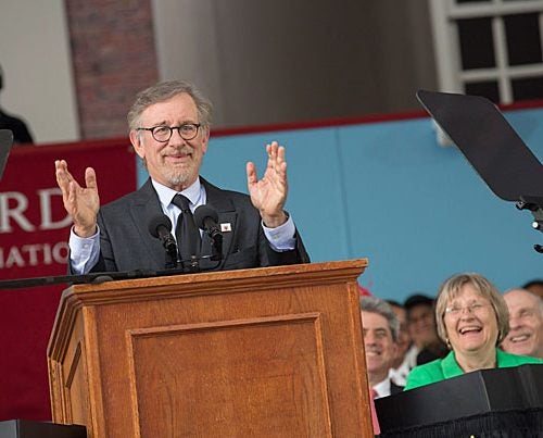 “Today, you start down the path of becoming the generation on which the next generation stands. And I’ve imagined many possible futures in my films, but you will determine the actual future. And I hope it’s filled with justice and peace,” said Steven Spielberg, who was the principal speaker at Harvard's 365th Commencement.

