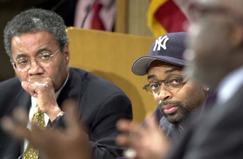 Photo of Spike Lee and Alvin Poussaint