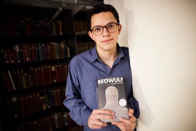 Charles Hyman '18 is an English and history double concentrator on track to become a scholar of the Old English classic "Beowulf," his obsession since childhood. 