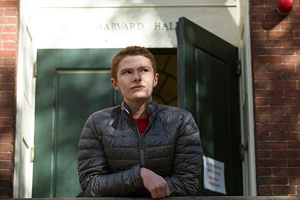 Will Macarthur '20, a member of Club Four at Cambridge Rindge and Latin School before coming to Harvard, decided to apply to the College in part because he enjoyed volunteering at the Harvard Square Homeless Shelter.