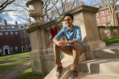 Rhodes Scholar Dhruva Bhat '17 and Marshall Scholar Julius Ross '17 (not pictured) will spend the next two years at Oxford University studying toward graduate degrees in development and zoology, respectively. 