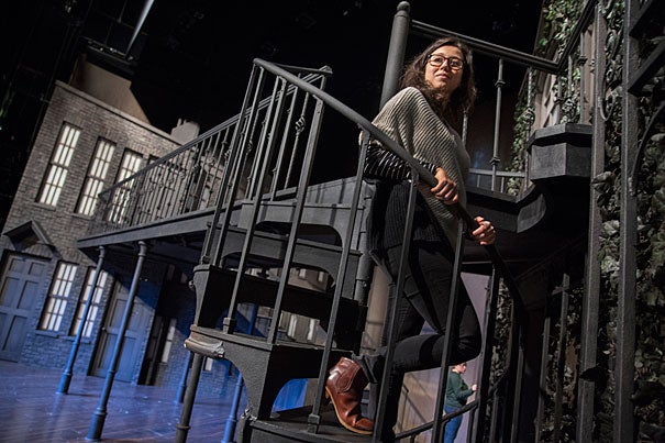 Jen Schriever, lighting designer for the A.R.T. production "Fingersmith," explained that with only one main set to work with, she and the design team had to get creative. “This is one prime example of why lighting is so important,” said Schriever.