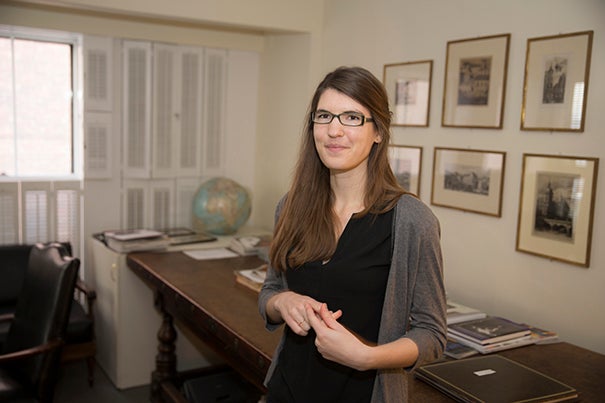Laura Lewis, junior fellow in the Harvard Society of Fellows, is the author of a recent paper on new ways to use functional MRI scans to investigate the brain's activity as it enters unconsciousness.