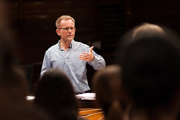Grammy-winning composer Craig Hella Johnson returns to Boston Symphony Hall to lead an innovative rendition of his piece "Remembering Matthew Shepard," in which  110 Harvard students interspersed throughout the audience will join in with the performers onstage during the show's finale. 