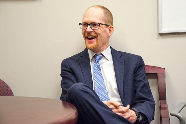 Jeff Huffman, associate professor of psychiatry, runs the Cardiac Psychiatry Research Program at MGH, which emphasizes positive psychology and behaviors, such as goal-setting and expressing gratitude, to improve patient outcomes and long-term health. 