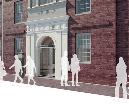 The newly designed front of Lowell House will feature Otto Hall as a main entry point to the House. 