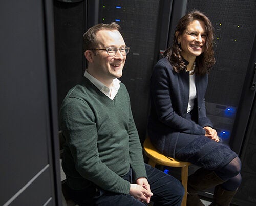 The new Harvard Data Science Initiative, led by co-directors David C. Parkes (left), George F. Colony Professor of Computer Science, and Francesca Dominici, senior associate dean for research at the Harvard Chan School, will unite efforts across the University to enable the development of cross-disciplinary methodologies  and discovery of new applications.