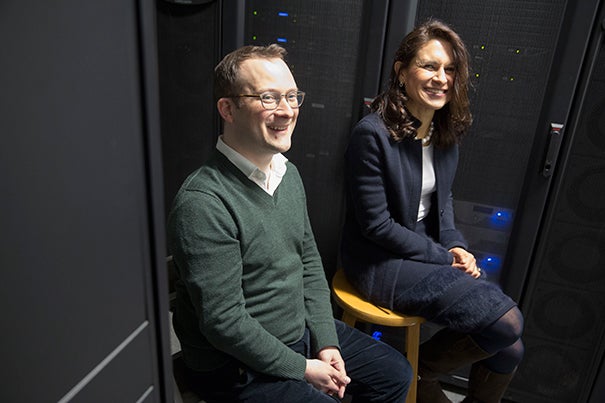 The new Harvard Data Science Initiative, led by co-directors David C. Parkes (left), George F. Colony Professor of Computer Science, and Francesca Dominici, senior associate dean for research at the Harvard Chan School, will unite efforts across the University to enable the development of cross-disciplinary methodologies  and discovery of new applications.