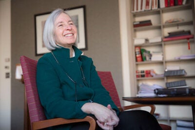 "The best part [of being dean] is working with extraordinary people at the School, from the library to my team to students to alumni. There are 37,000 HLS alumni around the world, and meeting them has been one of the most pleasant surprises," said HLS Dean Martha Minow, who is stepping down after eight years at the helm. 