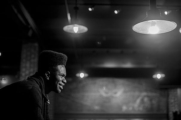 Obasi Shaw '17 submitted Harvard's first rap thesis, "Liminal Minds," which combines elements of Middle English poetry with issues of racial identity in America. “[African-Americans are] free, but the effects of slavery still exist," says Shaw. "Each song is an exploration of that state between slavery and freedom.”