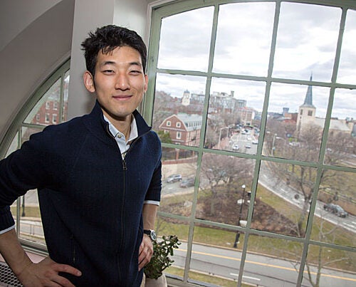 Economics Ph.D. graduate Jisung Park focuses on the natural environment’s effects on society—a boyhood interest that grew first in Kansas, then sharpened in Seoul. Kris Snibbe/Harvard Staff Photographer