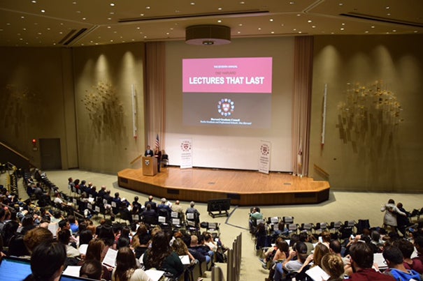 The Harvard Graduate Council brought faculty from each of Harvard’s graduate Schools together for one of its Lectures That Last to discuss the question: “What key life lessons/personal values would you teach your students if you knew this was your last lecture at Harvard?”