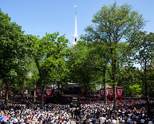 Commencement Day student orators Auguste "Gussie" Roc, Jessica Glueck, and Walter Smelt III were chosen in a speech-writing competition to address Harvard’s Class of 2017. 