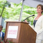 “You too will face weighty decisions where the law and conscience intertwine,” former deputy attorney general Sally Yates told Law School students in her Class Day keynote. “And while it may not play out in such a public way, the conflict that you’ll feel will be no less real, and the consequences of your decision also significant.”
