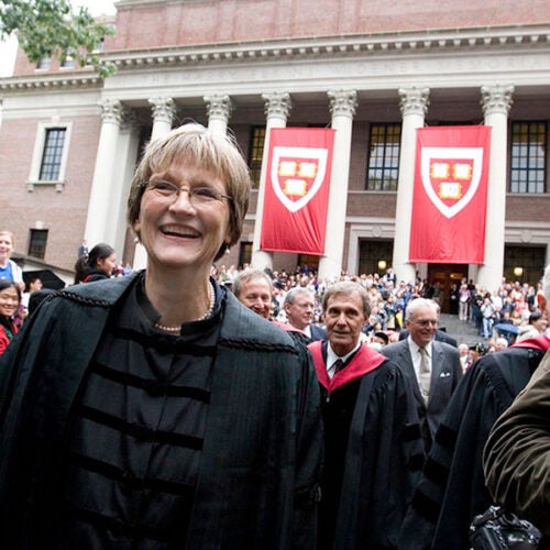 Harvard President Drew Faust announced that she will step down as president on June 30, 2018. The Gazette looks back on some memorable moments from the last 10 years.