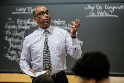 "When I was a student, we had 300 case studies our first year, and only one of those had an African-American protagonist,” said Steven Rogers, a senior lecturer whose course “Black Business Leaders and Entrepreneurship” was designed for the Business School. "The younger generation [of African-Americans] has embraced the philosophy that if you want success, you can be your own boss."