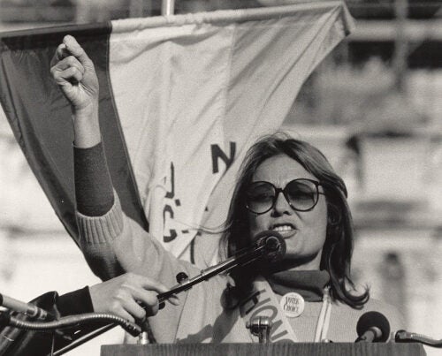 Students in a new class on feminism learned about leaders in the struggle for women’s rights, such as social activist Gloria Steinem who fought for decades for women's reproductive rights.