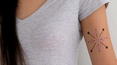 Smart tattoo ink changes color to monitor dehydration, blood sugar.