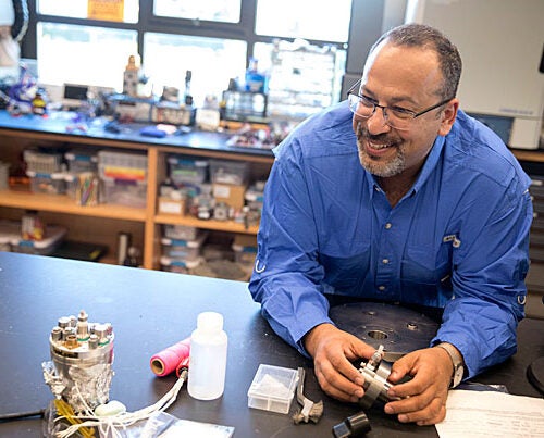 Peter Girguis, professor of organismic and evolutionary biology, is collaborating with NASA to develop deep-sea technology to search for life on the solar systems' ocean moons.