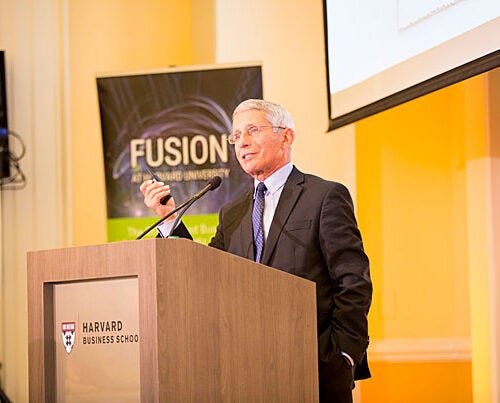 Anthony Fauci delivered the keynote address at a symposium sponsored by the OTD, in which he warned of a "post-antibiotic age" when modern medicine is rendered obsolete.