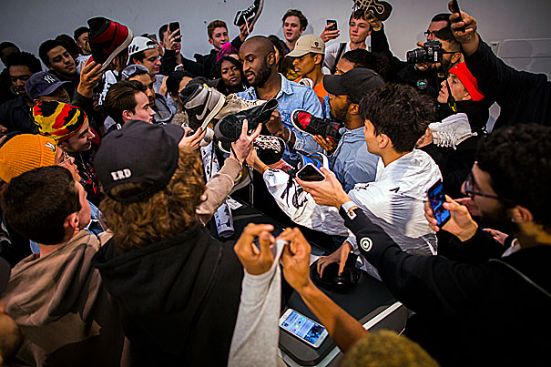 Ideas (and sneakers) in the air for Virgil Abloh - Harvard Graduate School  of Design