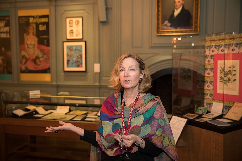 Leslie Morris, Curator of Modern Books & Manuscripts, Houghton Library. Kris Snibbe/Harvard Staff Photographer