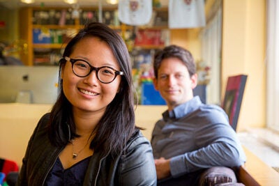 In a new study, MIT researcher Tomer Ullman (right), Harvard University Professor Elizabeth Spelke (not pictured), and Ph.D. candidate Shari Liu found that babies determine the value of a goal by the amount of effort a person is willing to expend to achieve it.