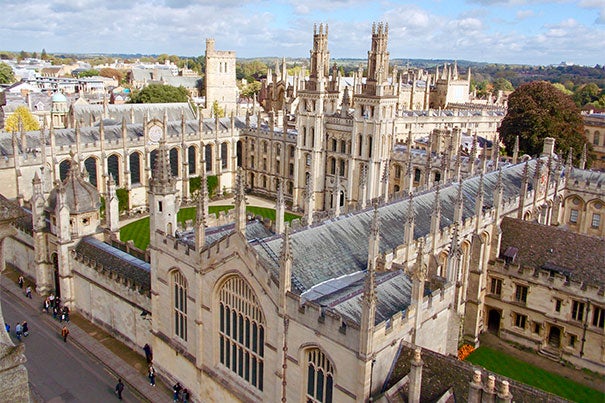 All Souls College provides one of the University of Oxford's more iconic views. Photo by Anthony Chiorazzi