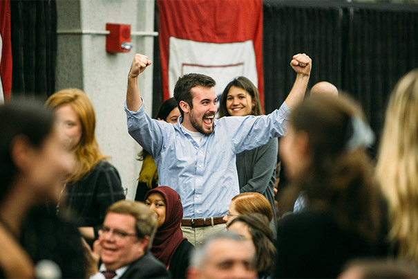 Ben Kelly ’17 celebrates