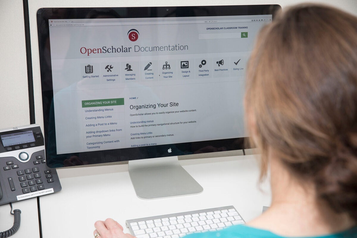 OpenScholar has enabled Harvard scholars, academic and administrative departments, centers, and projects to create and maintain high-quality websites without programming knowledge or the steep costs associated with outside web development firms.
