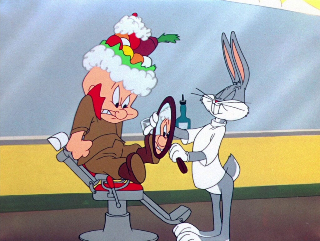 Scene from "Bugs Bunny."