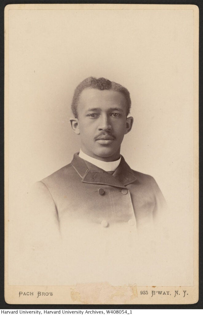 W. E. B. Du Bois photograph from the Harvard College Class of 1890 Class Book, 1890.