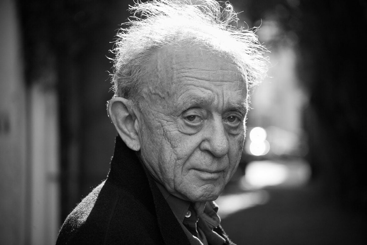 Frederick Wiseman will kick off this year's Norton Lectures on Cinema, "Wide Angle." He spoke to the Gazette about his storied career as a documentarian and his plans for the future.
