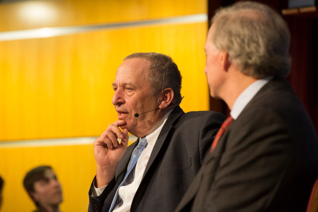 Lawrence Summers and Ray Dalio