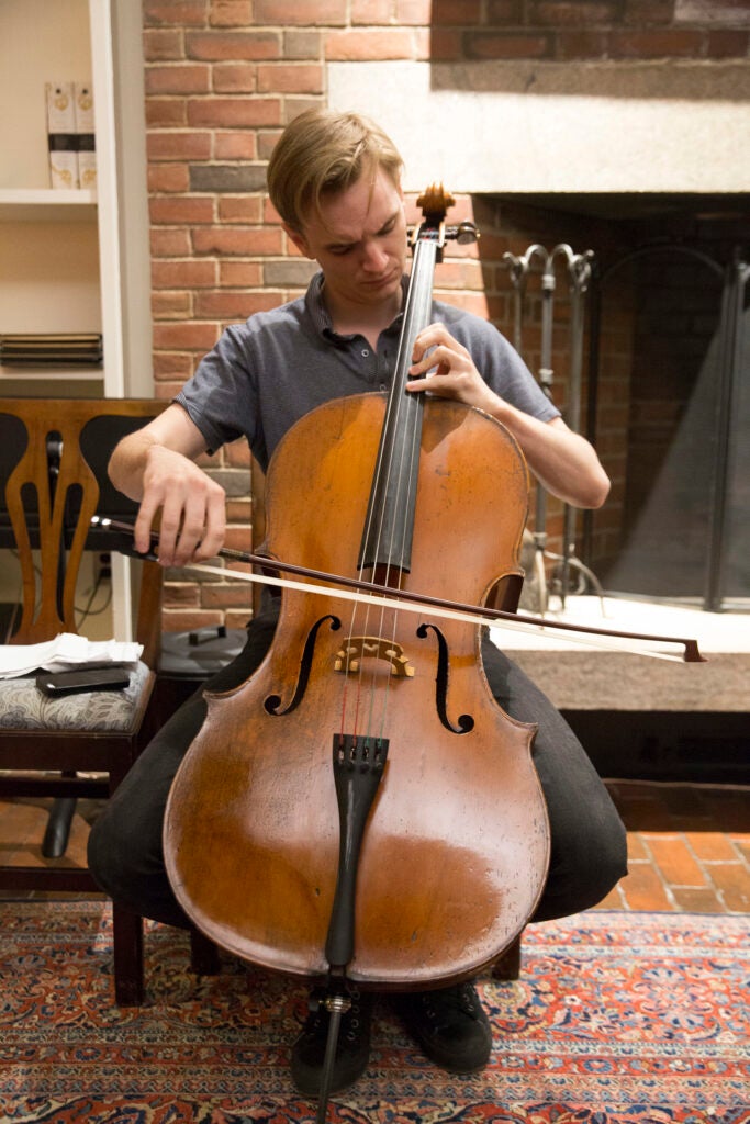 Cellist Coleman Itzkoff.