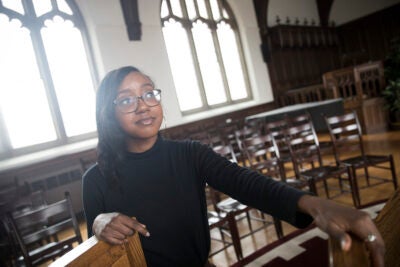 Nicole Powell originally planned to go into journalism, but an internship with the Children’s Defense Fund Freedom Schools showed her new ways to effect change and brought her to Harvard Divinity School.