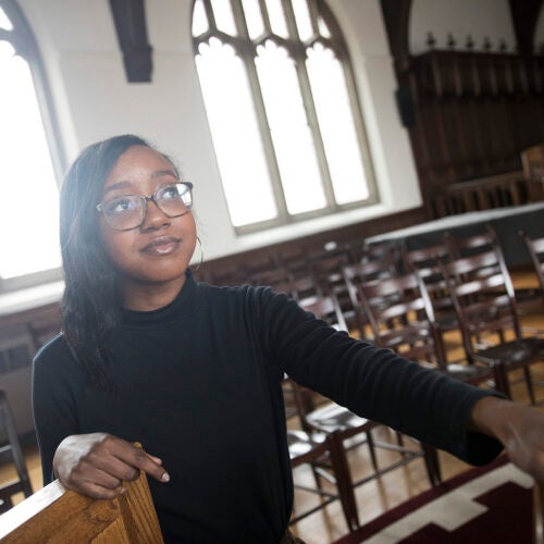 Nicole Powell originally planned to go into journalism, but an internship with the Children’s Defense Fund Freedom Schools showed her new ways to effect change and brought her to Harvard Divinity School.
