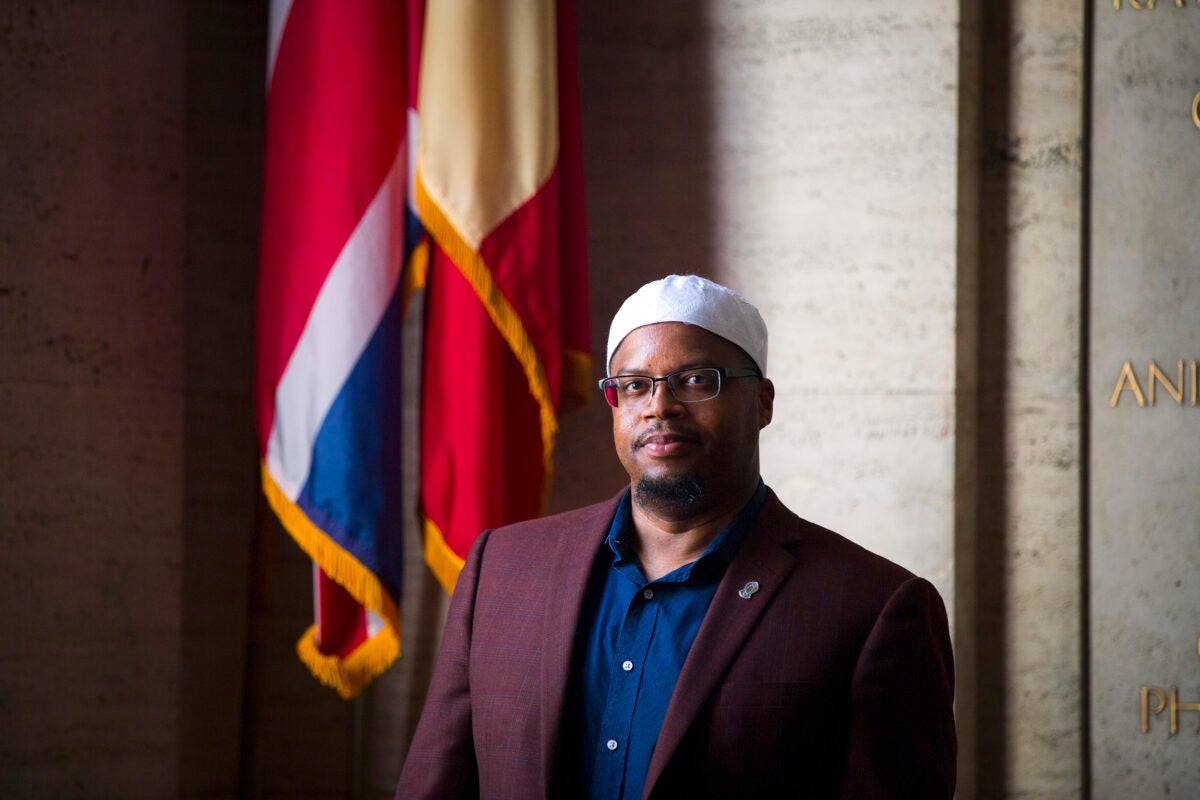 "How do you treat people, and how do you advocate for good treatment?" Khalil Abdur-Rashid, Harvard's first full-time Muslim chaplain, says he seeks to help students "understand Islam as a lived experience."