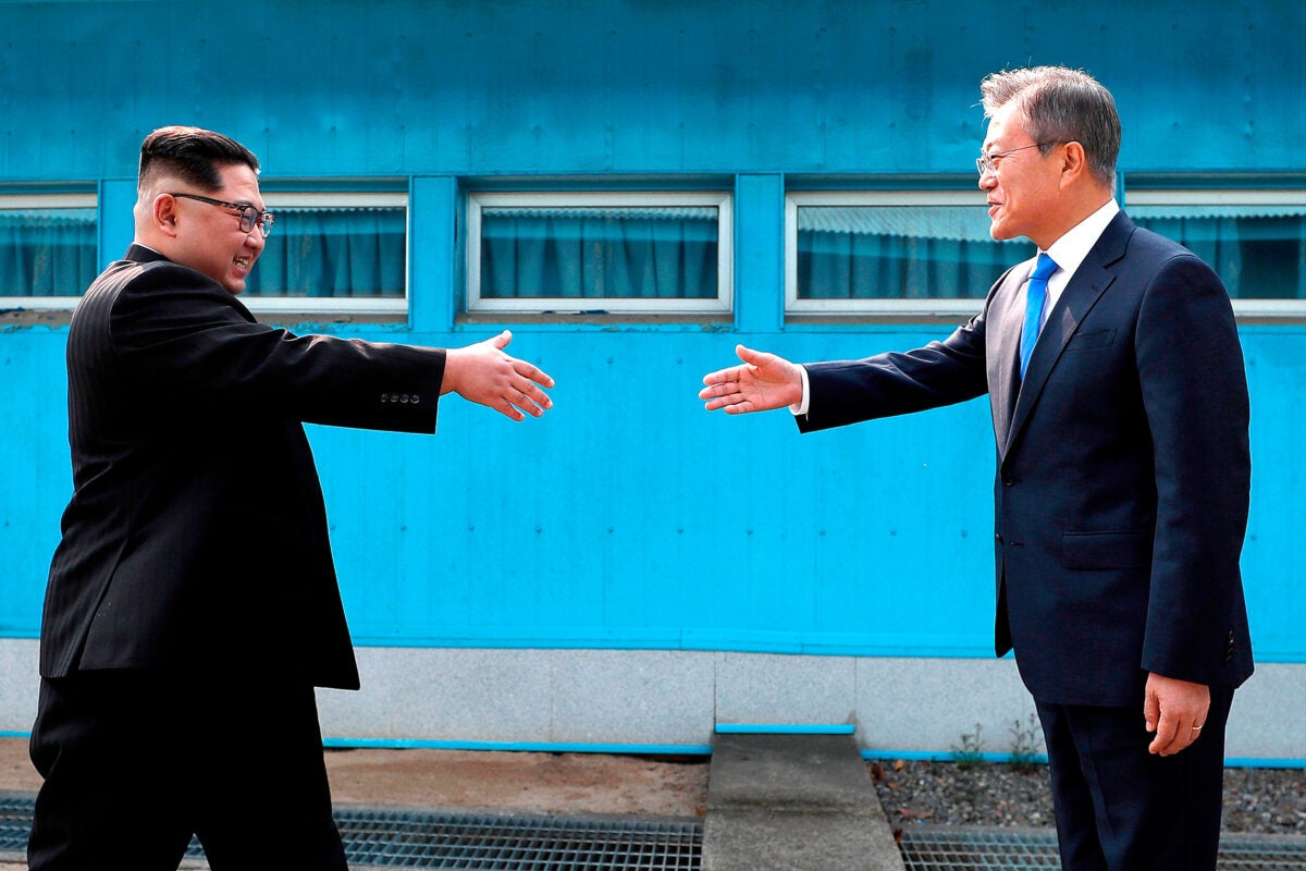 Following the historic announcement of their intent to sign a peace treaty, the Gazette talked to the Belfer Center’s John Park to discuss the prospects for lasting peace between North and South Korea.