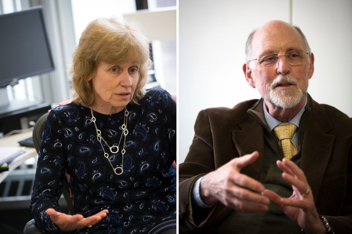 Peggy Newell and Donald Pfister talk to the Gazette about the redoubling of efforts by the Title IX Office and the Office for Dispute Resolution to make Harvard safer for all.